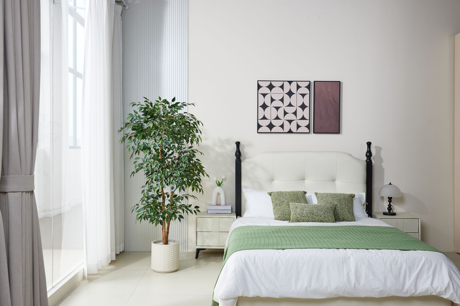 Plant in modern setting